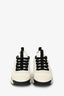 Pre-Loved Chanel™ 2020 Black/White Leather Trim CC Logo Sneakers Size 37.5