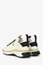 Pre-Loved Chanel™ 2020 Black/White Leather Trim CC Logo Sneakers Size 37.5