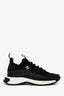 Pre-Loved Chanel™ 2020 Black Leather Trim CC Logo Sneakers Size 37.5