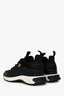 Pre-Loved Chanel™ 2020 Black Leather Trim CC Logo Sneakers Size 37.5