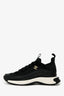 Pre-Loved Chanel™ 2020 Black Leather Trim CC Logo Sneakers Size 37.5