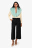 Hermès Black Cotton Cropped Pants Size 34