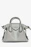 Givenchy Light Grey Leather Medium Soft Antigona With Strap