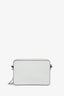 Christian Dior x Shawn Stussy 2020 White Grained Calfskin 'Year of the Ox' Leather Compact Crossbody Bag