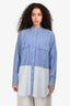 Louis Vuitton Blue/White Stripe Cotton Tunic Top Size 38