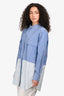 Louis Vuitton Blue/White Stripe Cotton Tunic Top Size 38