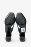 Saint Laurent Black Leather Loulou Criss Cross Mules Size 41