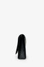 Saint Laurent Black Embossed Leather Large Kate Flap Bag