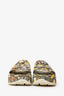 Gucci x Pikarar Beige GG Animal Print Slides Size 39