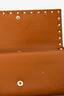 Valentino Brown Leather Rockstud Wallet on Chain