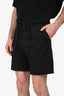 Valentino Black Denim Wide Shorts Size 44 Mens