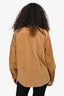 Celine Tan Leather Button Down Western Jacket Size 40