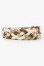 Etro Natural/Khaki Woven Belt Size 40/100