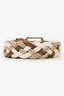 Etro Natural/Khaki Woven Belt Size 40/100