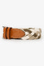 Etro Natural/Khaki Woven Belt Size 40/100