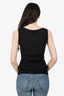Louis Vuitton Black Cashmere/Cotton Knit Sleeveless Top Size S