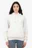 Christian Dior 2021 White Oblique Jacquard Hoodie Size M