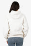 Christian Dior 2021 White Oblique Jacquard Hoodie Size M