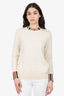 Burberry Cream Cashmere Sweater Size S