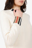 Burberry Cream Cashmere Sweater Size S