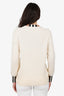 Burberry Cream Cashmere Sweater Size S
