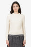 Hermès Cream Knit Sweater Size 34