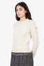 Hermès Cream Knit Sweater Size 34