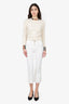 Brunello Cucinelli White Low Slung Wide Jeans Size 38
