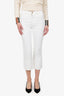 Brunello Cucinelli White Low Slung Wide Jeans Size 38