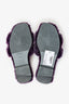 Hermès Purple Shearling 'Oran' Sandals Size 34