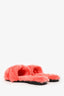 Hermès Pink Shearling 'Oran' Sandals Size 35