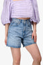 Agolde Blue Denim High Waisted Mom Shorts Size 24