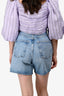 Agolde Blue Denim High Waisted Mom Shorts Size 24