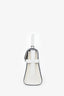 Delvaux White/Black Leather Tempete MM with Strap