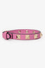Valentino Pink Leather Rockstud Bracelet