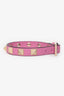 Valentino Pink Leather Rockstud Bracelet