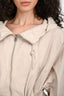 Burberry Beige Cinch Waisted Windbreaker Size 6 US