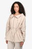 Burberry Beige Cinch Waisted Windbreaker Size 6 US