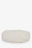 Bottega Veneta White Ecru Leather Large Classic Pouch