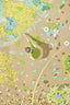 Hermès Taupe/Multicolour Silk 'Offrandes D'Un Jour' Scarf 90