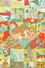 Hermès Green/Multicolour Silk 'Tout En Quilt' Scarf 90