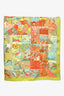 Hermès Green/Multicolour Silk 'Tout En Quilt' Scarf 90