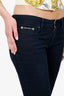 D&G Dolce & Gabbana Navy Logo Embossed Jeans Size 27