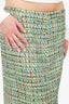 Etro Green Tweed Midi Skirt Size 48