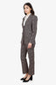 Bluemarine Pink Cheetah Print Blazer and Pants Set Estimated Size S