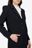 St. John Black Blazer + Skirt Set Size 10