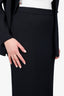 St. John Black Blazer + Skirt Set Size 10