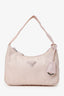 Prada Pink Nylon Traingle Logo Re-Edition 2000 Shoulder Bag