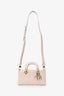 Christian Dior Pink Patent Leather Mini Lady 'D-Joy' Bag