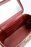 Pre-Loved Chanel™ Red Lambskin Quilted Small Pillow Crush Vanity Case With Chain